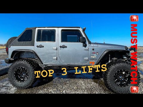 TOP 3 LIFT KITS For Jeep Wrangler JK/JKU- MUST WATCH