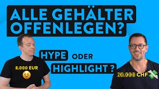 Gehälter offenlegen - LinkedIn HYPE oder gute Idee? (feat. @patrickmollet )