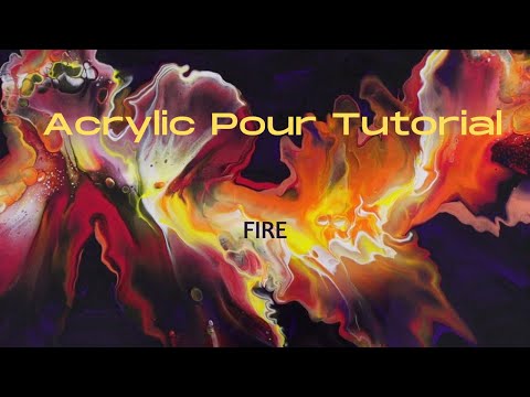 Acrylic Pour Color Combinations// Fire Pour Tutorial