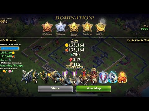 DomiNations | 5 Star vs 264 DA