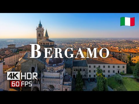 Bergamo Italy 🇮🇹 in Breathtaking 4K HDR 60FPS | The Most Beautiful City in Italy