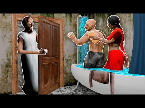 Grandpa and Kamla Secret vs Sad Granny in Granny House