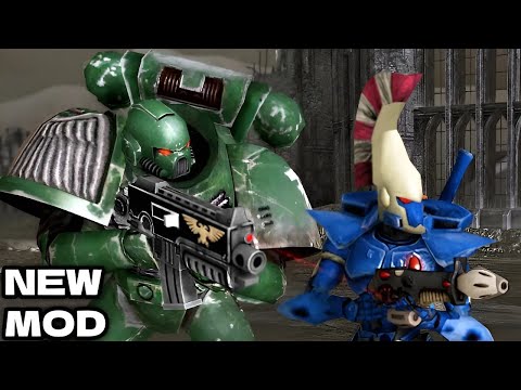 MEN OF WAR: WARHAMMER 40K MOD ▶ Space Marines (Dark Angels) vs Eldar Craftworld