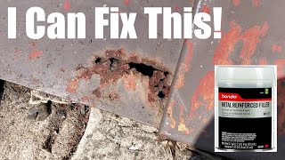 Metal Reinforced Bondo - Rusty Hole Repair