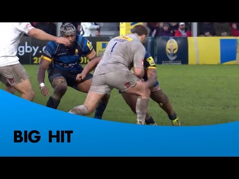 Leleimalefaga big hit on Joe Marler