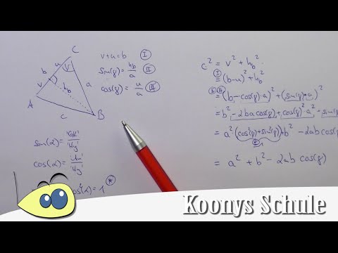 Herleitung Kosinussatz, Trigonometrie