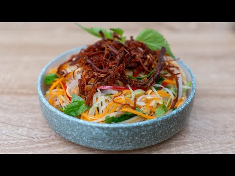 Cách làm nộm đu đủ bò khô ngon và đơn giản | Cook béo