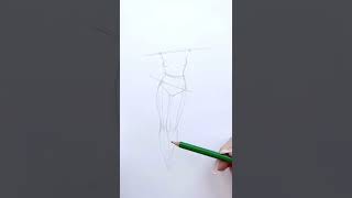 How-To Draw A Fashion Figure (Croquis). “Fashion Art School” #drawingtutorial #fashionillustration