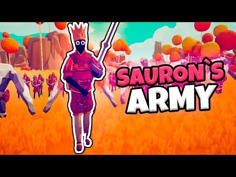 SAURON'S ARMY VS EVERY FACTION ARMY | TABS MODDED GAMEPLAY
