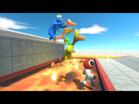 All Units Jump Over Lava Pool - Animal Revolt Battle Simulator