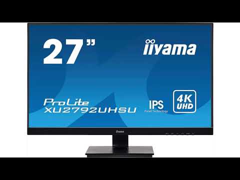 Monitorius iiyama ProLite XU2792UHSU-B1 LED ekranas 68,6 cm (27") 3840 x 2160 pikseliai 4K Ultra HD Juoda video