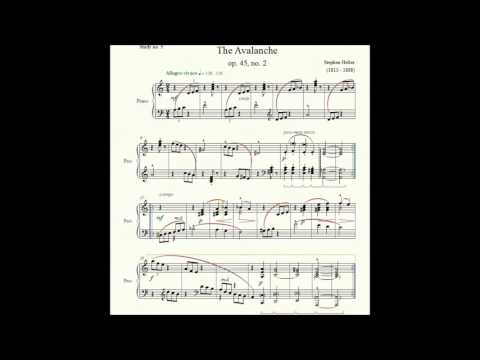 Study no. 5: The Avalanche (op. 45, no. 2) - Stephen Heller - Piano Studies/Etudes 4