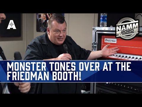 Rabea & Danish Pete Check Out The Friedman Amplification Booth At NAMM 2020!