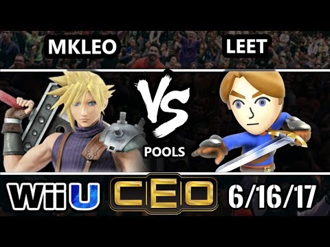 CEO 2017 Smash 4 - FOX MVG | MKLeo (Cloud) vs LEET (Mii Swordfighter, Jigglypuff) Wii U Tournament