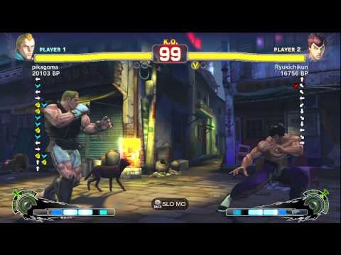 pikagoma [Abel] vs Ryukichikun [Fei] SSF4 Japanese Online Ranked Matches - TRUE-HD
