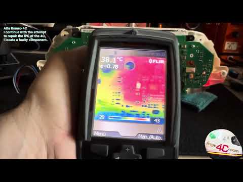 Alfa Romeo 4C I continue with the attempt to repair the IPC of the 4C, I locate a faulty component.