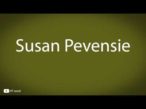 How to pronounce Susan Pevensie