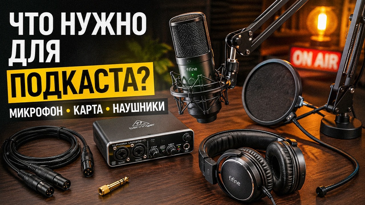 Какое оборудование нужно для записи подкаста?