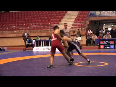 AWFCUP / Rustam Rahmatullayev (KGZ) - Serkan Akkoyun (TUR) GR juniors 74 kg final