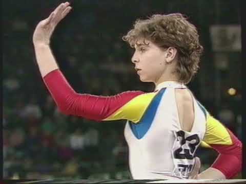 Daniela Silivas (ROM) - DTB Cup 1988 - All Around - Floor Exercise