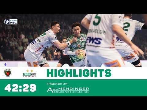 Highlights Füchse Berlin - FRISCH AUF! Göppingen 42:29. Präsentiert von Allmendinger Elektromechanik