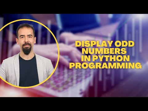 47 Printing Odd Numbers In Python Programming