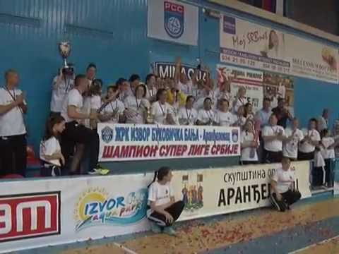 ŽRK "IZVOR BUKOVIČKA BANJA" IZ ARANĐELOVCA - ŠAMPION SRBIJE-22.05.2016.