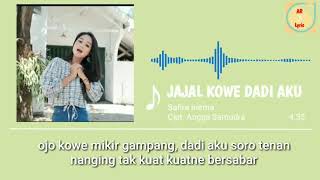 Download lagu Safira Inema - Jajal Kowe Dadi Aku (lirik) mp3