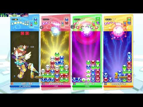 Puyo Puyo Champions - Fever Free For All 2 Valkyrie Arle and 2 Default Arle