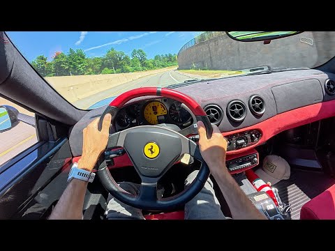 2004 Ferrari 360 Challenge Stradale - Driving the Screaming V8 Lightweight (POV Binaural Audio)