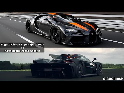 Koenigsegg Jesko Absolut Vs Bugatti Chiron Super Sport 300+ 0-400 km/h New Record Acceleration