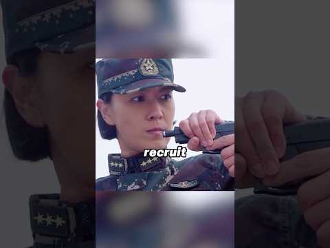 The female instructor is ridiculed by the recruits, but she subdues ten of them in an instant.#film