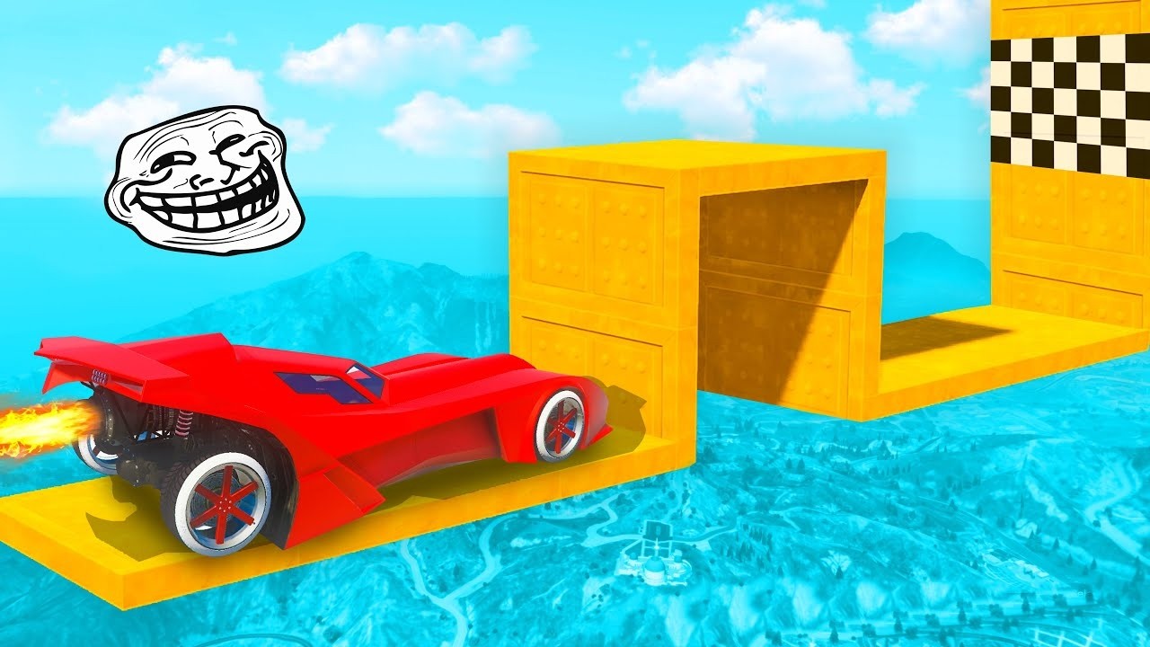 CARRERA TROLL PERO NO PUEDO PASAR A LA META - GTA 5 ONLINE
