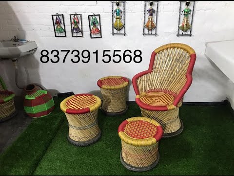 cane chair set with stools furniture