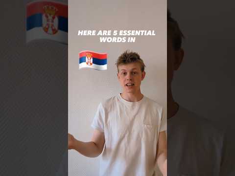 Learn 5 Essential Serbian Words 🇷🇸 #shorts #language #srbija #serbia