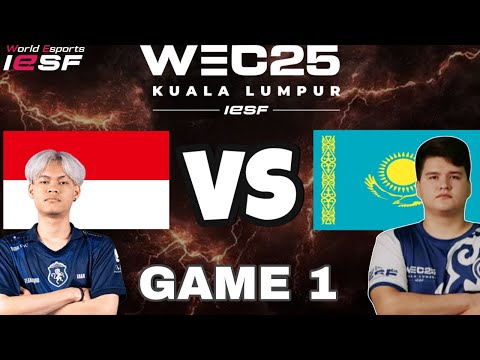 [GAME 1] INDONESIA vs KAZAKHSTAN IESF WEC25 | INA vs KAZ
