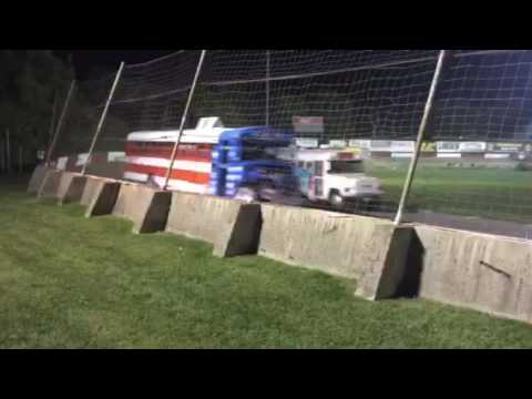 Columbus Motor Speedway Bus 8 track pt 1 Crash O Rama Sept 25th 2016