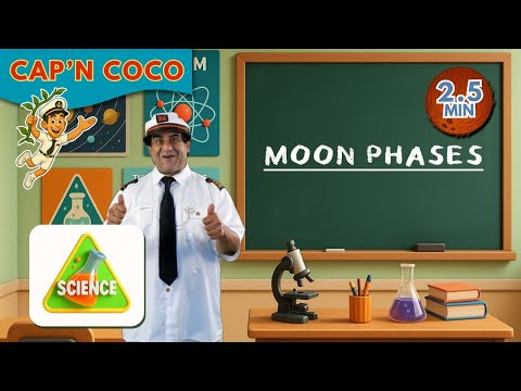 What Are the Moon Phases  Cap’n Coco Explains for Kids   Lunar Science Fun!