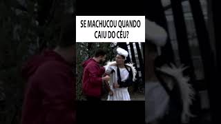MACHUCOU QUANDO CAIU DO CÉU? #shorts #pegadinha #humor