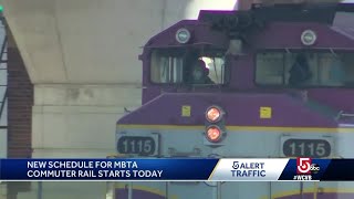 New MBTA commuter rail schedule begins