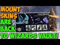 Wizard Vault new skins REVEALED! NEW ARMOR! NEW MOUNT! NEW WEAPONS!