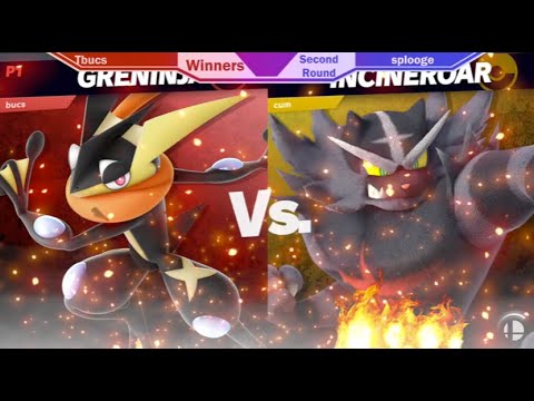 Tbucs (Greninja) Vs splooge (Incineroar) Winners Round 2, FSC Smash Series #2