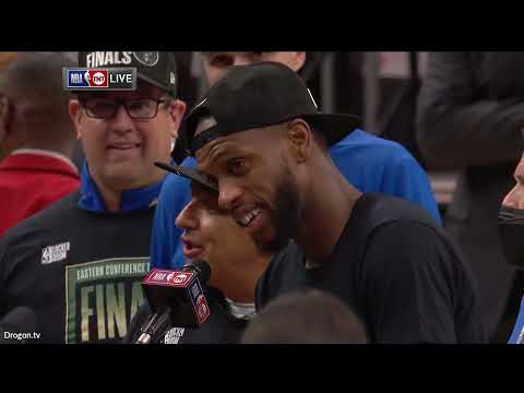 Milwaukee Bucks Eastern Conference Finals Trophy Presentation 🔥 | 2021 NBA Playoffs