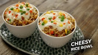 Cheesy Rice Bowl Recipe - cafe mcdonalds style - CookingShooking