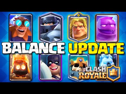 NEW AUGUST BALANCE UPDATE REVEALED (10 CARDS!) - Clash Royale Balance Changes