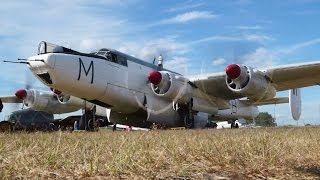 Avro Shackleton WR963 Ground Run at Coventry 4th July 2015