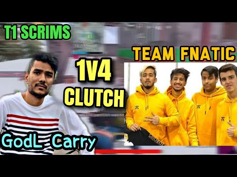GodL Carry 1v4 clutch against Fnatic | Scout RAGE | Scout POV Stream Highlight | VE Tier 1 Scrims