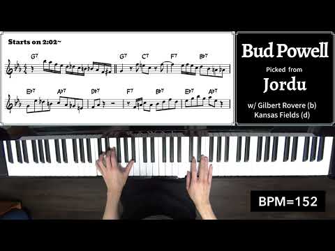 A Lick A Week! 122nd Week: Bud Powell's Lick on "Jordu"
