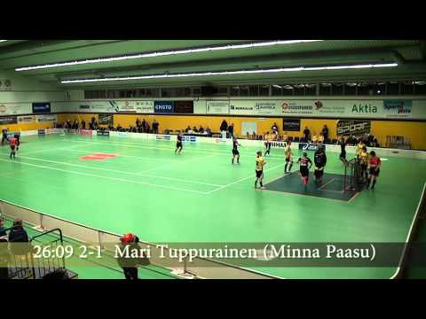 24.11.2013 Naisten Salibandyliiga: PSS - Happee 4-3 maalikooste