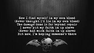 Avenged Sevenfold -Danger Line lirik on screen full HD